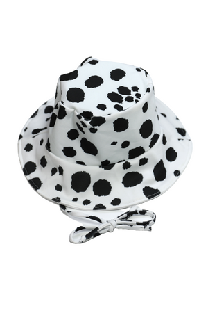 BUCKET HAT mini (animal print white)